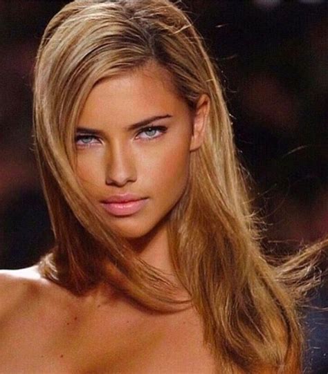 adriana lima with blonde hair